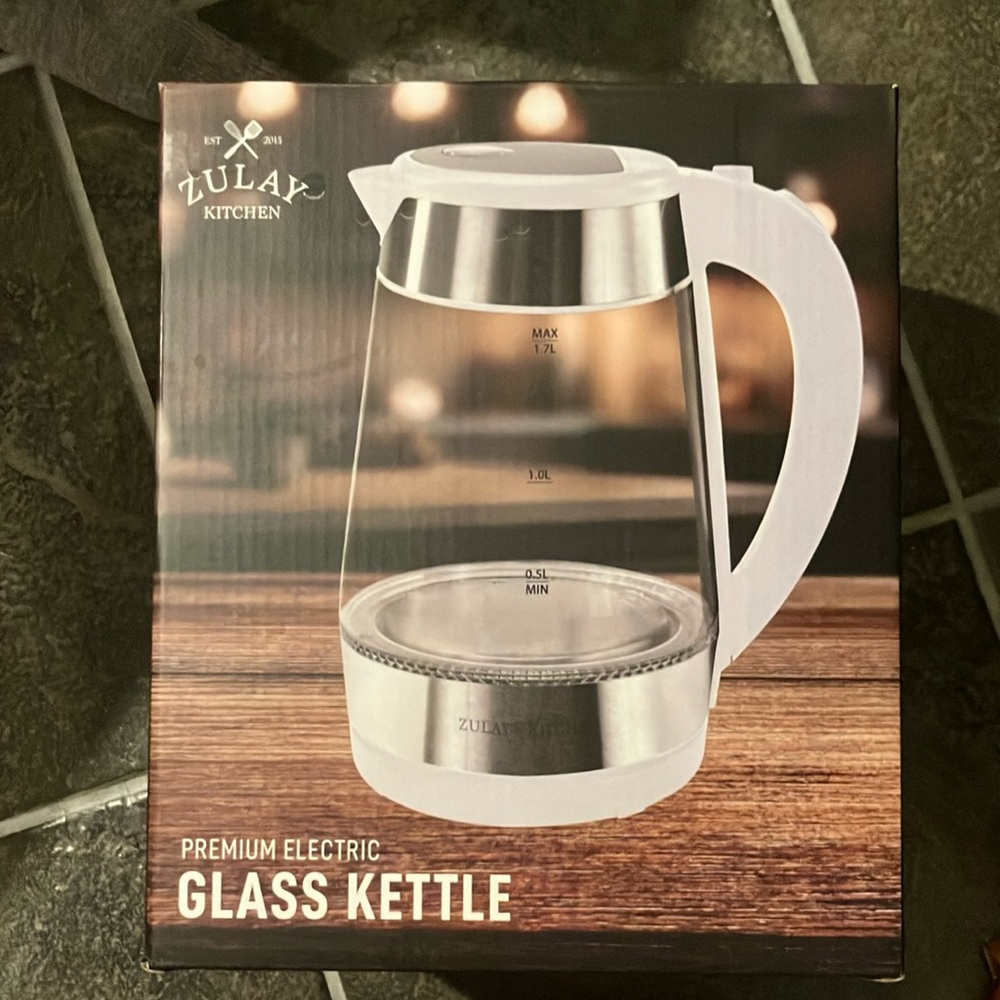 Electric Glass Kettle - White